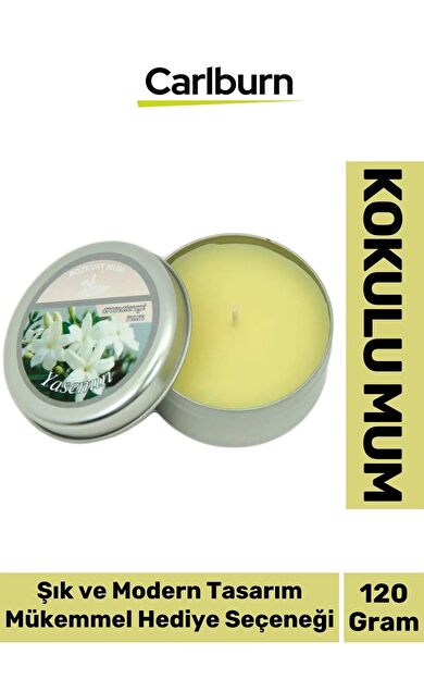 Özel Üretim Aromaterapi Arınma Huzur Meditasyon Yoga Esans Dekoratif Mum Oda Kokusu 120g Teneke Kutu