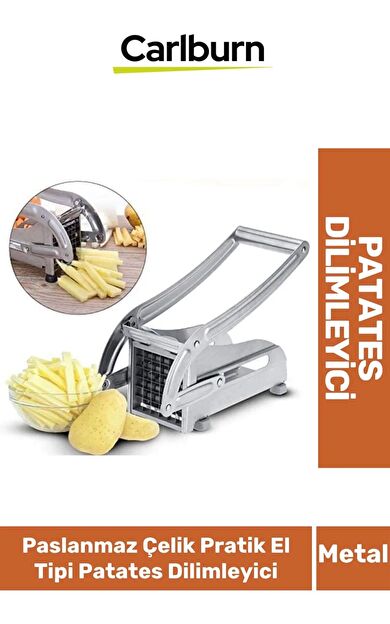 Özel Üretim Ergonomik Dayanıklı Paslanmaz Çelik İnce Eşit Bölen Pratik El Tipi Patates Dilimleyici
