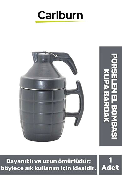 Özel Tasarım Dekoratif Şık Hediyelik Sevgili Arkadaş Porselen El Bombası Kupa Bardak 15*11 Cm