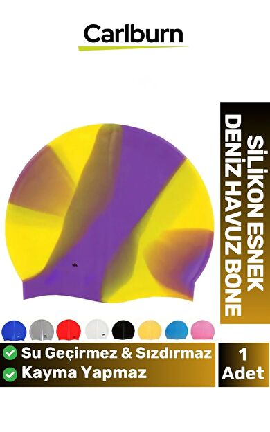 Özel Üretim Kaymaz Su Geçirmez Sızdırmaz Silikon Yüzücü Elastik Yüzme Şapkası Havuz Deniz Bonesi