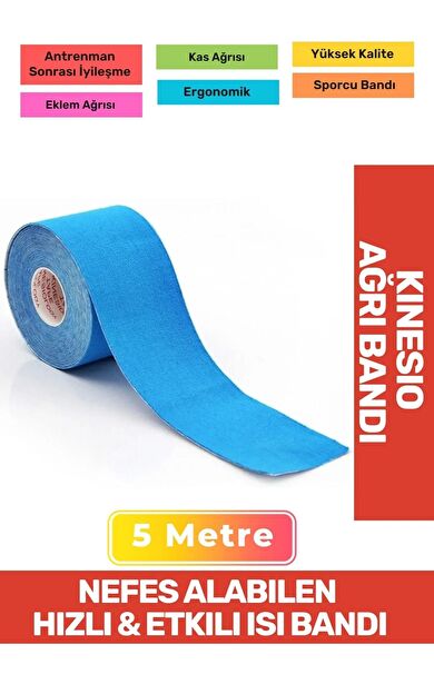 Hızlı Etkili Büyük Boy Kas Eklem Bel Bacak Kol Boyun Sırt Omuz Karın Kalça Ağrı Isı Bandı 5cmx5m