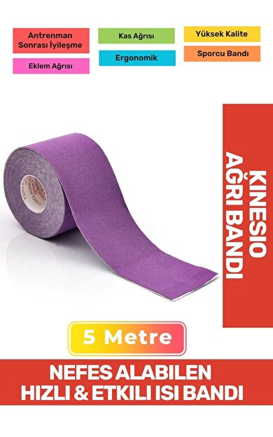 Hızlı Etkili Büyük Boy Kas Eklem Bel Bacak Kol Boyun Sırt Omuz Karın Kalça Ağrı Isı Bandı 5cmx5m