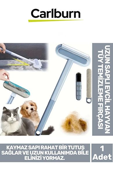 Özel Üretim Çift Taraflı Kaymaz Uzun Ergonomik Saplı Evcil Hayvan Kedi Köpek Tüy Temizleme Fırçası