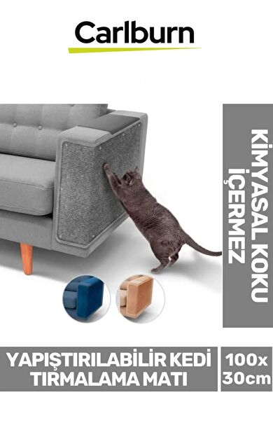 Özel Üretim Mobilya Koltuk Dayanıklı Hızlı Kuruma Yapıştırılabilir Kedi Tırmalama Matı 100x30cm