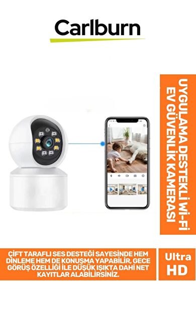 Çift Yönlü Dinleme Konuşma Gece Görüş 360 Derece Panoramik Uygulama Destek Wi-Fi Ev Güvenlik Kamera