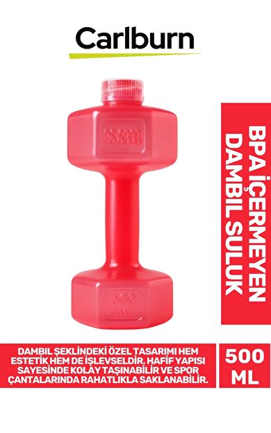 Özel Tasarım Bpa İçermeyen Gıdaya Uygun Plastik Spor Günlük Kamp Koşu Dambıl Suluk 500 ml