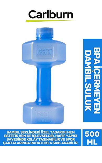 Özel Tasarım Bpa İçermeyen Gıdaya Uygun Plastik Spor Günlük Kamp Koşu Dambıl Suluk 500 ml