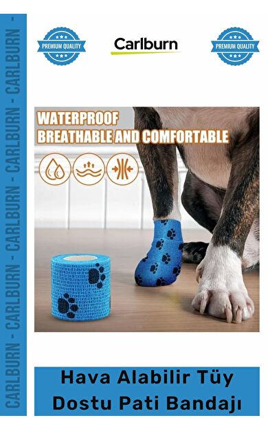 #Petshop Evcil Hayvan Kedi Köpek Koruma Su Geçirmez Hava Alabilir Tüy Dostu Destek Pati Bandajı