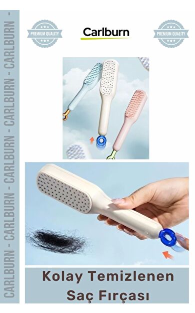 #SaçFırçası Kendinden Temizlenen Ergonomik Pratik Şık Profesyonel Yeni Kolay Temizlenen Saç Fırçası