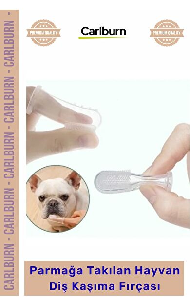 Özel Üretim Kedi Köpek Ağız Bakım Şeffaf Silikon Aparatı Parmağa Takılan Hayvan Diş Kaşıma Fırçası