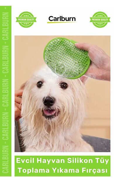 #PetshopKedi Köpek Masaj Etkili Tüy Alıcı Tarak Evcil Hayvan Silikon Tüy Toplama Yıkama Fırçası