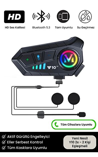 #Kulaklık Yeni Nesil Motosiklet Kask Interkom Mikrofonlu Gürültü Engelleyici Bluetooth Kulaklık