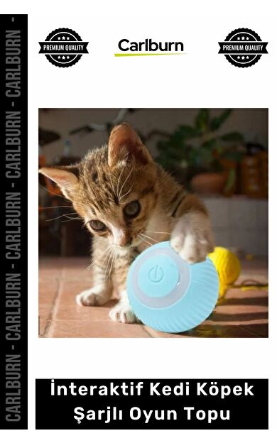 Özel Üretim Akıllı Otomatik Hareketli Zıplayan Sessiz Silikon İnteraktif Kedi Köpek Şarjlı Oyun Topu