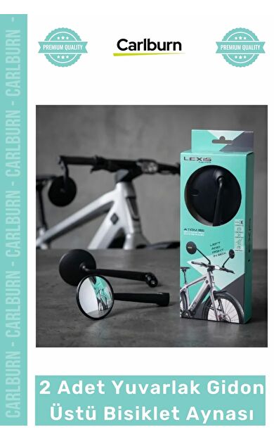 #Ayna 360 Derece Dönebilen Geniş Açılı Konveks 2 Adet Yuvarlak Gidon Üstü Bisiklet Aynası