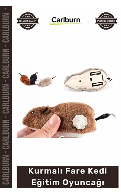#Petshop İnteraktif Hareketli Mekanik Avcılık İçgüdü Geliştiren Kurmalı Fare Kedi Eğitim Oyuncağı