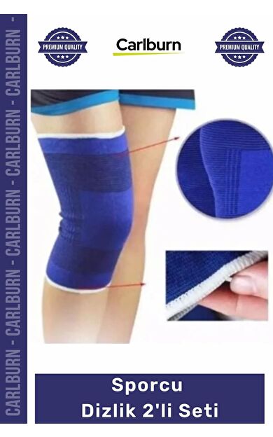 #Dizlik Ortopedik Kompresyon Destekleyici Koruyucu Esnek Rehabilitasyon Örme Sporcu Dizlik 2'li Set