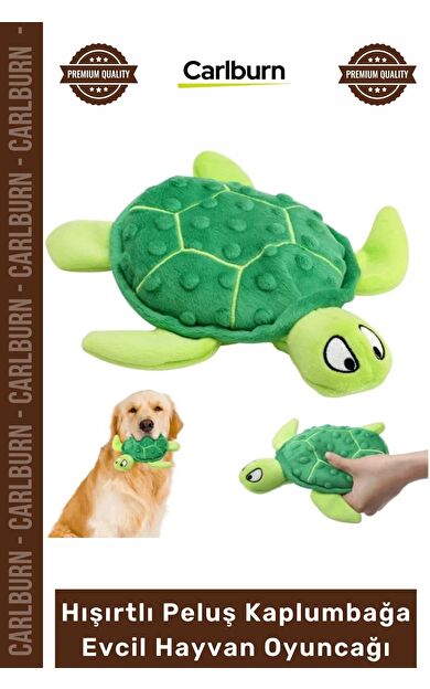 #Petshop Yumuşak Sesli Diş Kaşıyıcı Köpek Eğitici Hışırtlı Peluş Kaplumbağa Evcil Hayvan Oyuncağı
