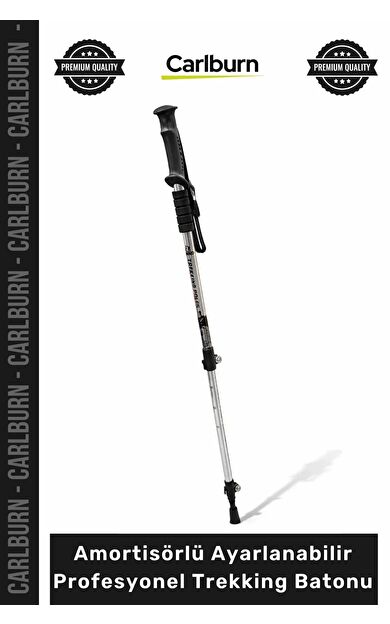 #Baston Alüminyum Hafif Teleskopik Anti Shock Amortisörlü Ayarlanabilir Profesyonel Trekking Baston