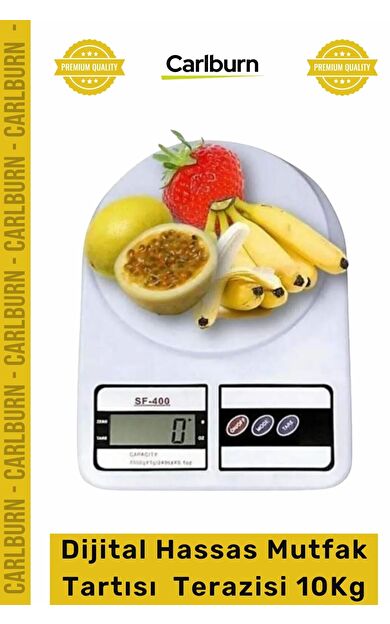 #Terazi Elektronik SF400 LCD Ekranlı Gram Dijital Hassas Mutfak Tartısı Mutfak Terazisi 10Kg