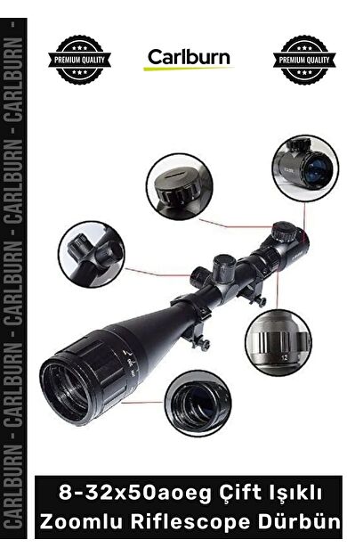 #Dürbün Profesyonel Taktik Avcı Keskin Hassas 832x50aoeg Çift Işıklı Zoomlu Riflescope Dürbün