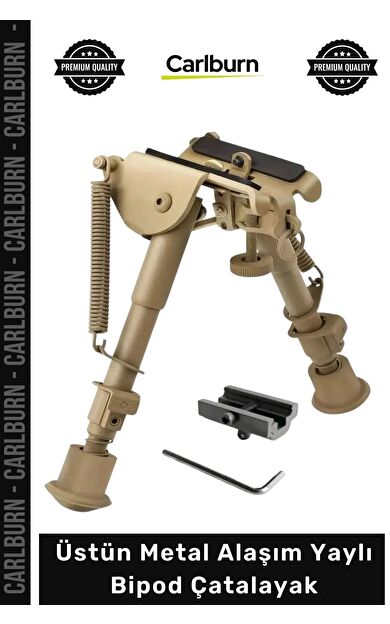 #Bipod Profesyonel Atış Destek Aparatı Ayarlanabilir Üstün Metal Alaşım Yaylı Bipod Çatalayak