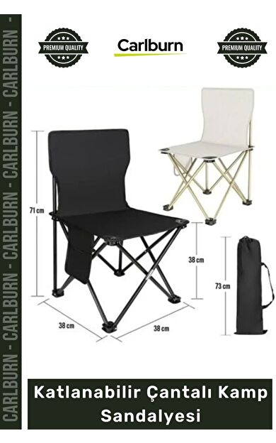 #Sandalye Dayanıklı Portatif Konforlu Piknik Bahçe Balıkçı Metal Pratik Katlanabilir Çantalı Kamp Sandalyesi
