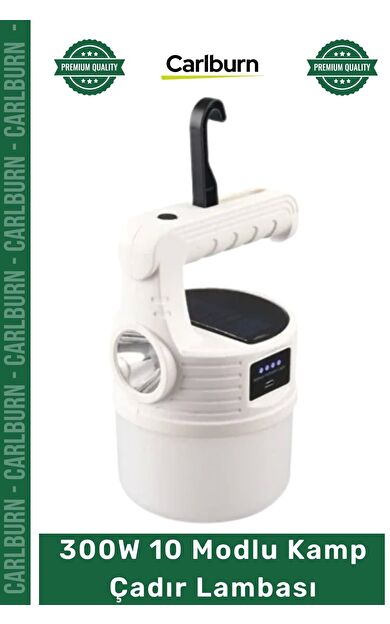 #Aydınlatma Outdoor Şarjlı Aydınlatma Su Geçirmez Portatif Güçlü LED 300W 10 Modlu Kamp Çadır Lambası