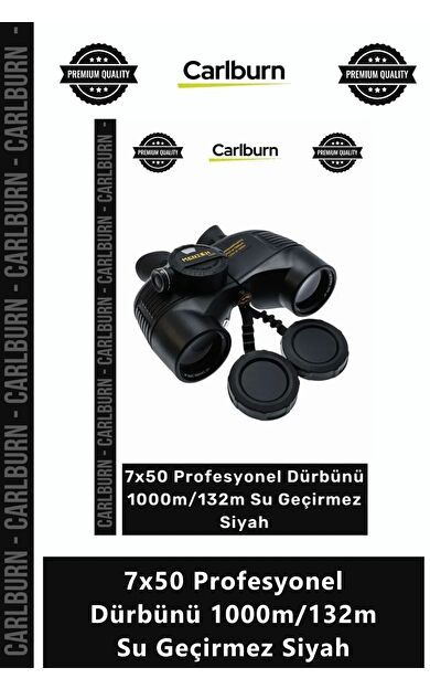 Özel Üretim Dürbün HD Askeri Deniz Pusulalı 7x50 Profesyonel Dürbünü 1000m132m Su Geçirmez Siyah