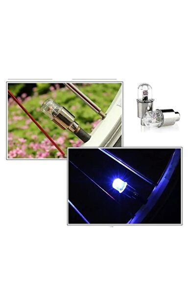 #Sibop Hareket Sensörlü Otomatik Yanan Mavi Yeşil Lastik LED Güvenlik Işık Bisiklet Araba 2'li Sibop