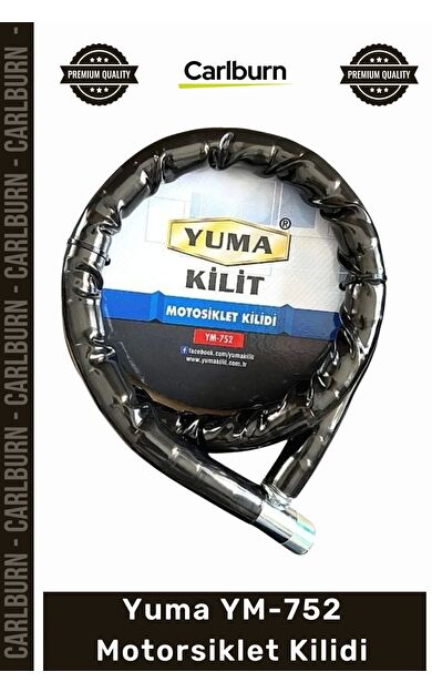 #Kilit Anahtarlı Körüklü Siyah 120cm 22mm Çelik Bilyalı Dişli Sistem YM752 Motorsiklet Kilidi