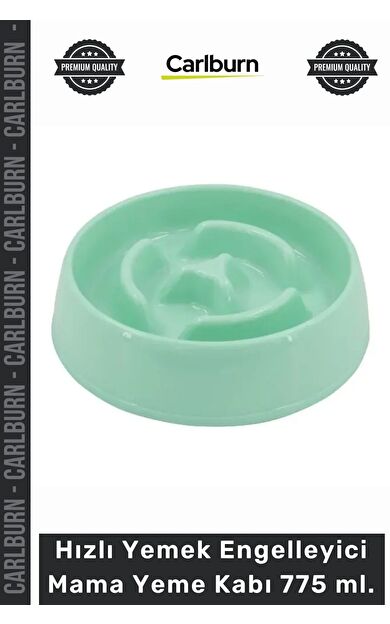 #MamaKabı Kaliteli Plastik Sağlıklı Hızlı Yemek Engelleyici Mikopet Yavaş Mama Yeme Kabı 775 ml
