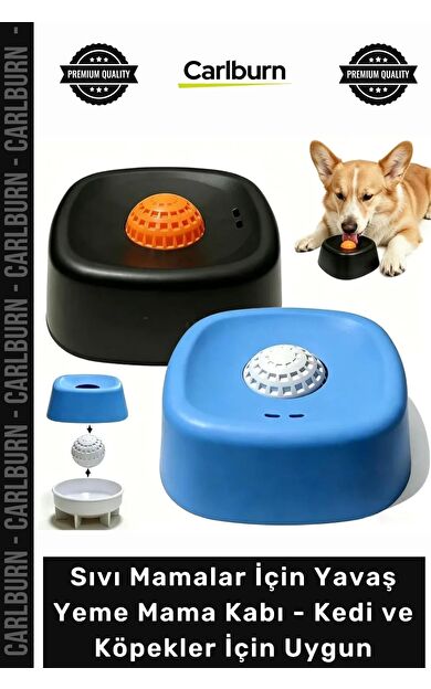 #MamaKabı Top Sıvı Mamalar İçin Yavaş Yeme Mama Kabı Kedi Köpekler İçin Uygun Büyük Boy