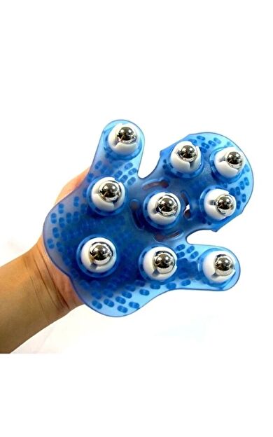 360 Derece Çelik Bilyeli Ergonomik Tasarım Vücut Sıkılaştırıcı Masaj Eldiven 9 Bilyeli Massage Glove