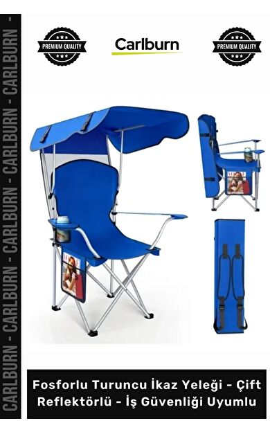 Özel Üretim Konforlu Dayanıklı Outdoor Plaj Bahçe Piknik Katlanabilir Gölgelikli Kamp Sandalyesi