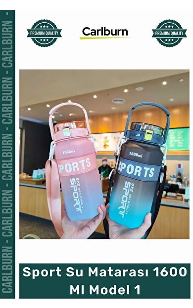 Özel Üretim Tritan BPA İçermeyen Sızdırmaz Sağlıklı Ergonomik Kaliteli Sport Su Matarası 1600 Ml