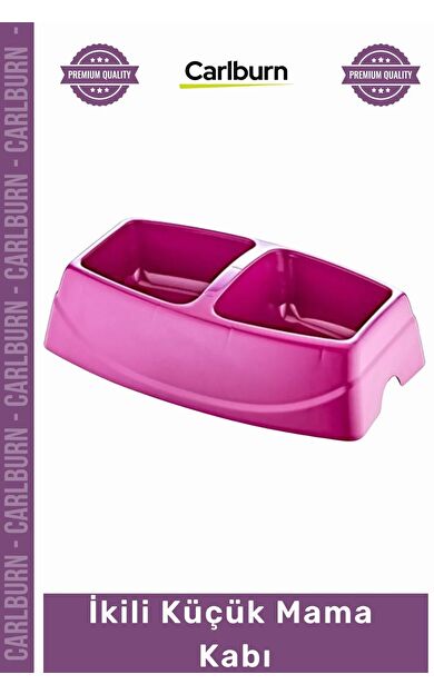 #Petshop Dayanıklı 1 Sınıf Plastik Küçük Irk Kedi Köpek Servis Kabı Hijyeni İkili Küçük Mama Su Kabı