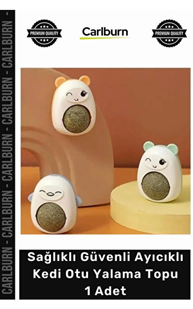 #Petshop Doğal Eğlenceli Diş Sağlığı Destekleyici Sağlıklı Güvenli Ayıcıklı Kedi Otu Yalama Topu