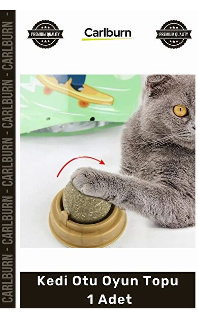 #Petshop Yapışkanlı Duvar Oyuncak Isırma Çiğneme Yalana Egzersiz Doğal Nane Kedi Otu Oyun Topu