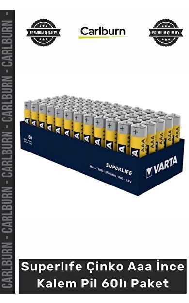 #Pil 15 Volt R03 Kaliteli Ekonomik Uzun Ömür Superlıfe Çinko Aaa Ince Kalem Pil 60'lı Paket