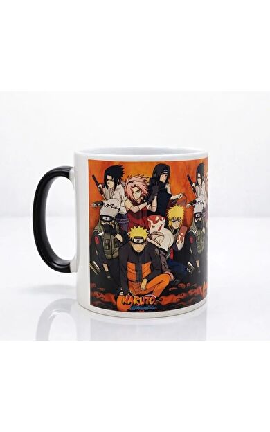#AnimeKupa Isı Görsel Değişim Anime Temalı Benzersiz Porselen Renk Değiştiren Naruto Kupa Bardak