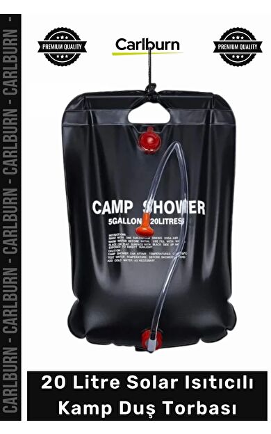 #SuTorbası Portatif Güneş Enerjili PVC Outdoor Su Çantası 20 Litre Solar Isıtıcılı Kamp Duş Torbası