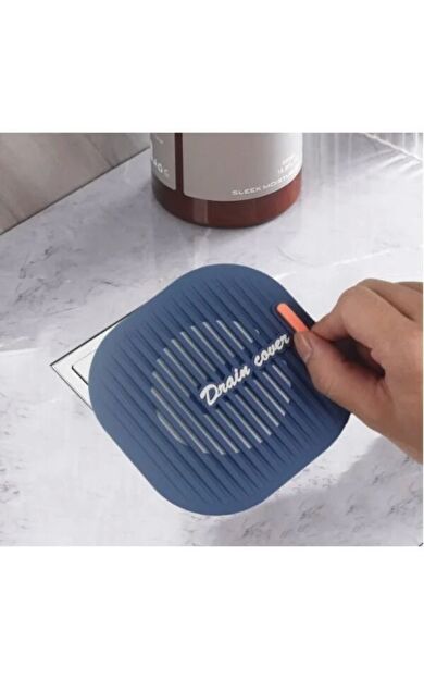 #Mat Tıkanıklık Önleyici Dayanıklı Silikon Kare Banyo Mutfak Süzgeçli Lavabo Gider Koruyucu Mat