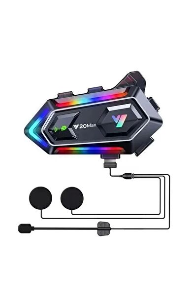 Gürültü Önleyici IPX6 Su Geçirmez Bluetooth 53 Uzun Batarya Max Kablosuz Motosiklet Kask Intercom