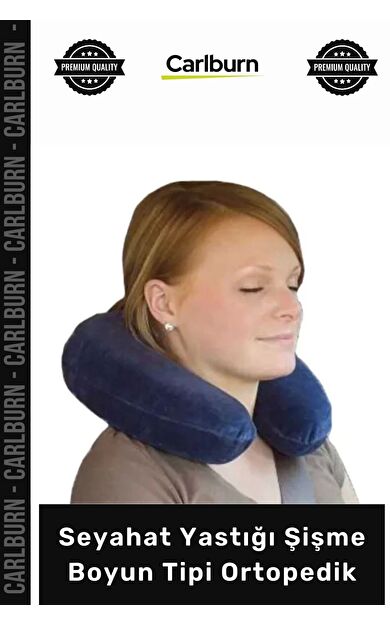 #Yastık Konforlu Ergonomik Yumuşak Dokulu Sağlam Pratik Seyahat Yastığı Şişme Boyun Tipi Ortopedik