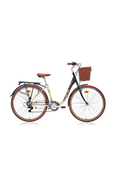 CARRARO 28" JANT JULİANA 7-Vites V-Fren BAYAN ŞEHİR BİSİKLETİ BEJ-KAHVERENGİ