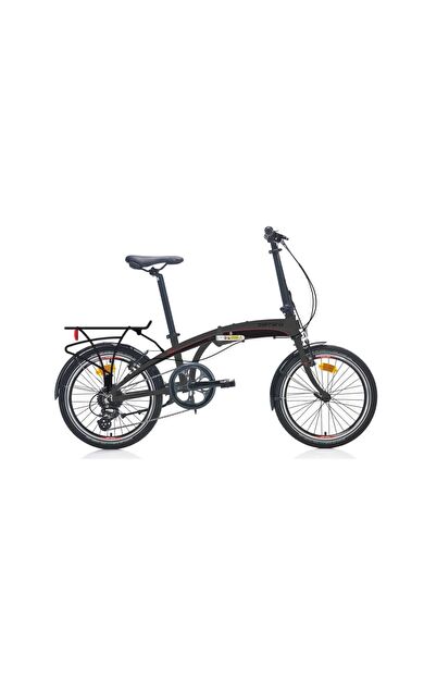 Carraro Flexi 108 V-fren 20"Jant  8 Vites Katlanır Bisiklet Siyah Kırmızı