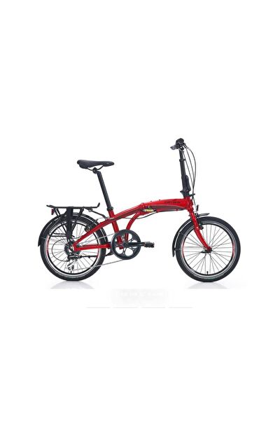 Carraro Flexi 108 V-Fren 20"Jant 8 Vites 32 Kadro Katlanır Bisiklet Kırmızı Siyah