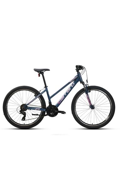 Carraro Force 601 V-fren 26" Jant  21 Vites 38 Kadro Kadın Dağ Bisikleti Lacivert Pembe Beyaz