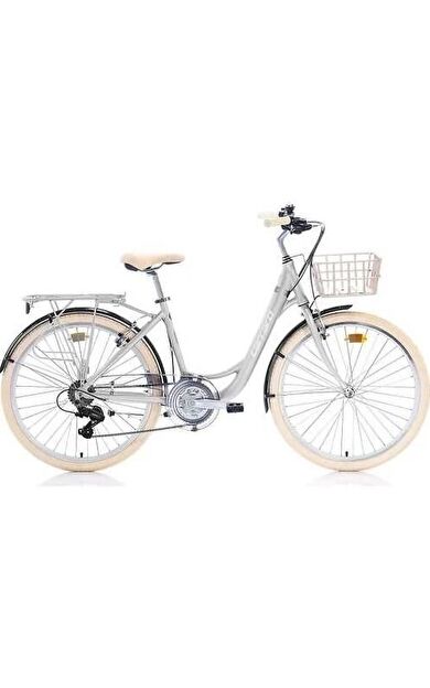 Carraro Juliet 26 Jant 21 Vites V-Fren Şehir Bisikleti Mat Gri Krom Krem