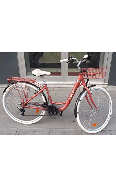 Carraro Juliet 28 V Fren 21 Vites 28 Jant Şehir Bisikleti Mat Kiremit Krom 43 Kadro